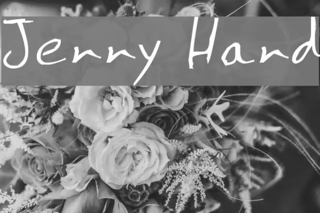 Jenny Hand フォント examples