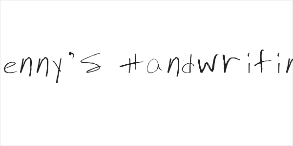 Jenny's Handwriting Logo