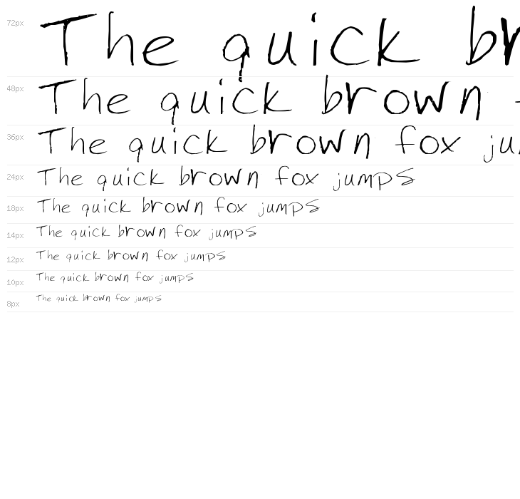 Jenny's Handwriting Waterfall