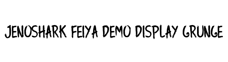 Jenoshark Feiya Demo Display Grunge  Descarca Fonturi Gratis