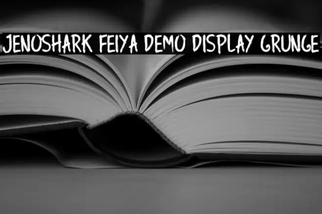 Jenoshark Feiya Demo Display Grunge Font examples