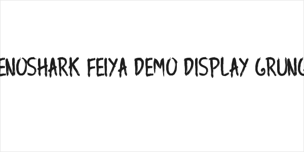 Jenoshark Feiya Demo Display Grunge Logo
