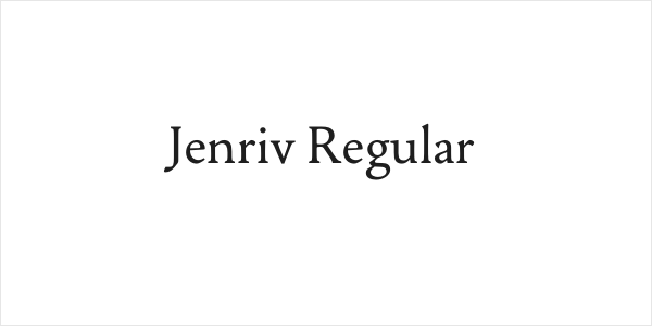 Jenriv Regular Logo