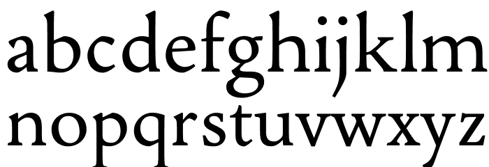 Jenriv Regular Font LOWERCASE