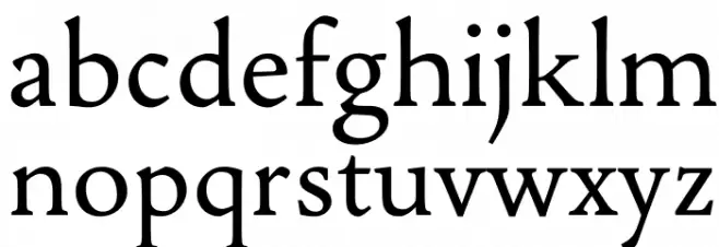 Jenriv Regular Caratteri MINUSCOLO