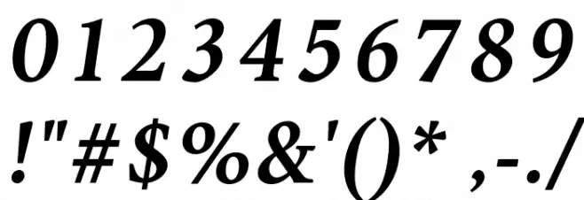 Jenriv Titling Bold Italic Font OTHER CHARS