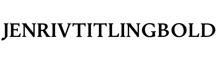 Jenriv Titling Bold  font caratteri gratis