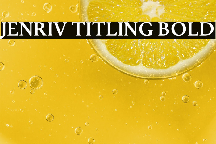 Jenriv Titling Bold Example 3