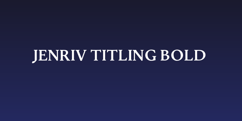 Jenriv Titling Bold Social Header