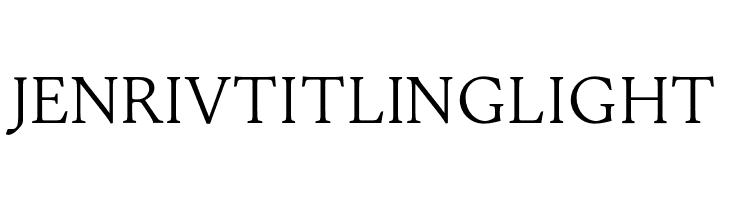 Jenriv Titling Light  font caratteri gratis