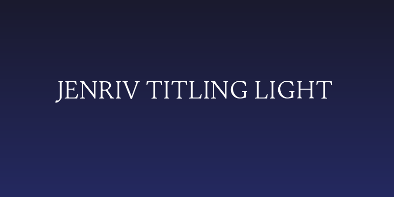 Jenriv Titling Light Social Header