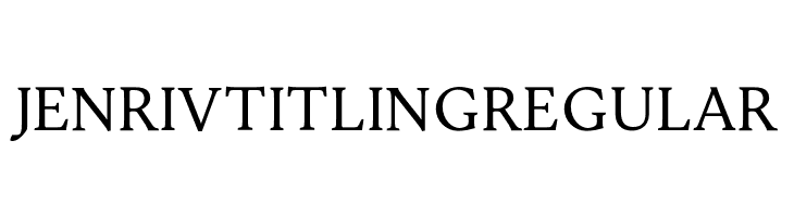 Jenriv Titling Regular  لخطوط تنزيل