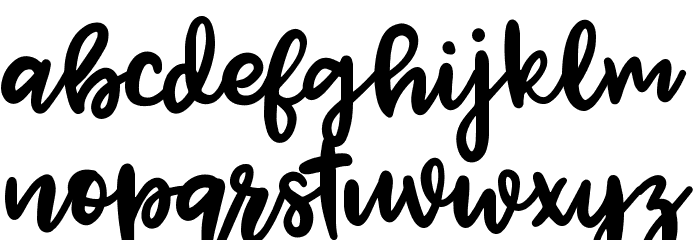 Jenthill Font LOWERCASE
