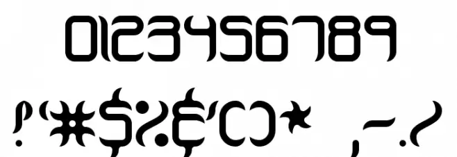 Jeopardize BRK Font OTHER CHARS