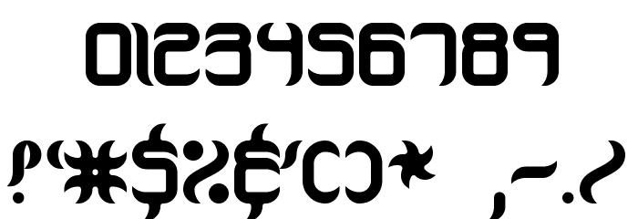 Jeopardize Thick BRK Font OTHER CHARS