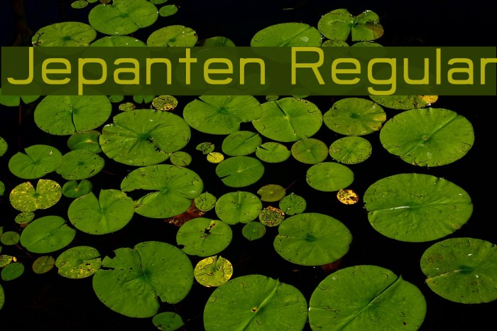 Jepanten Regular Font examples