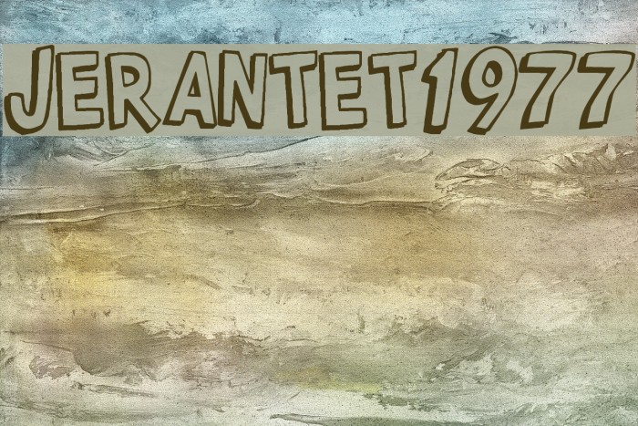 Jerantet1977 Font examples