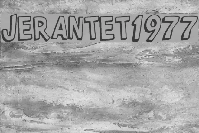 Jerantet1977 Font examples