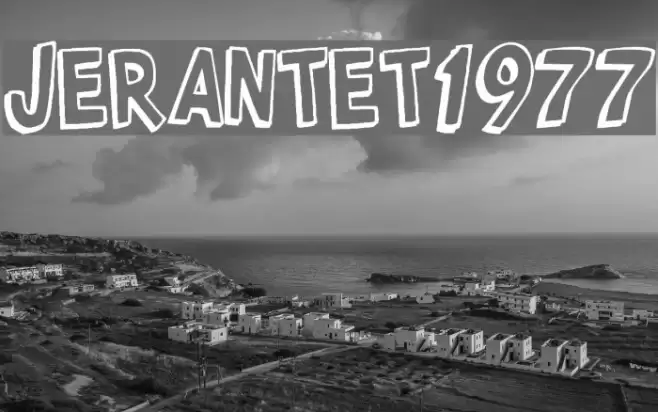 Jerantet1977 Font examples