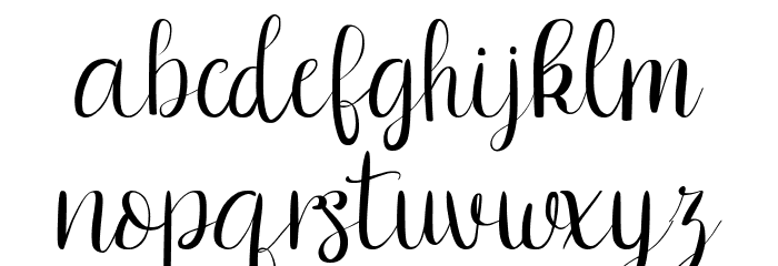 Jerhiyof Font LOWERCASE