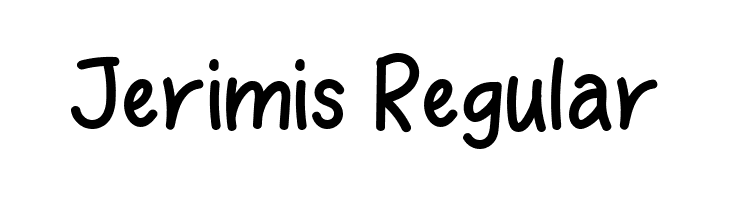 Jerimis Regular  Fuentes Gratis Descargar