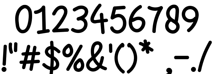 Jerimis Regular Font OTHER CHARS