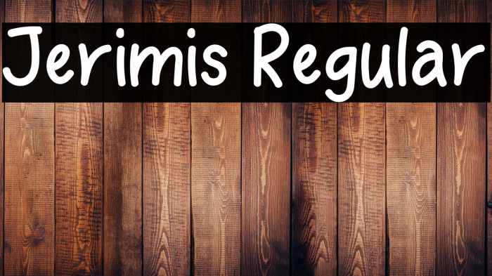 Jerimis Regular Example 1