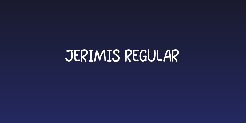 Jerimis Regular Social Header
