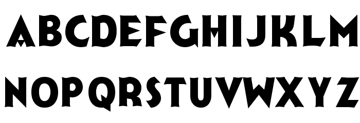Jerk Reg Font LOWERCASE