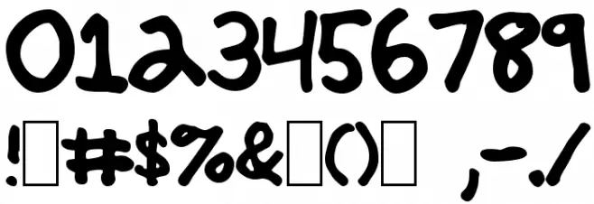 Jerkoff Normal Font OTHER CHARS