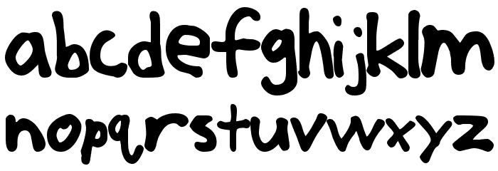 Jerkoff Normal Font LOWERCASE