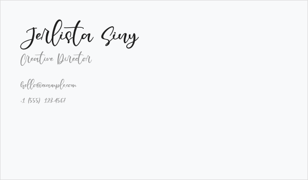 Jerlista Siny Business Card