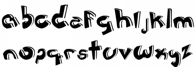 Jerónimo cartoon Schriftart Groß
