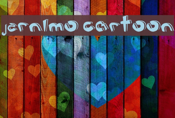 Jerónimo cartoon Font examples