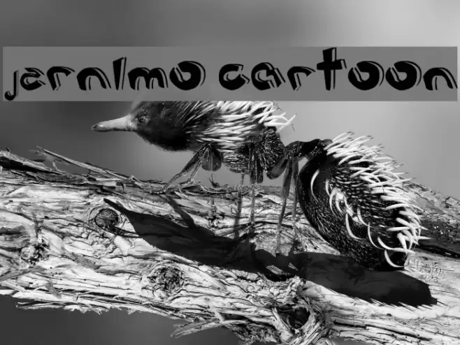 Jerónimo cartoon フォント examples