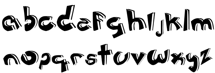 Jerónimo cartoon Font LOWERCASE