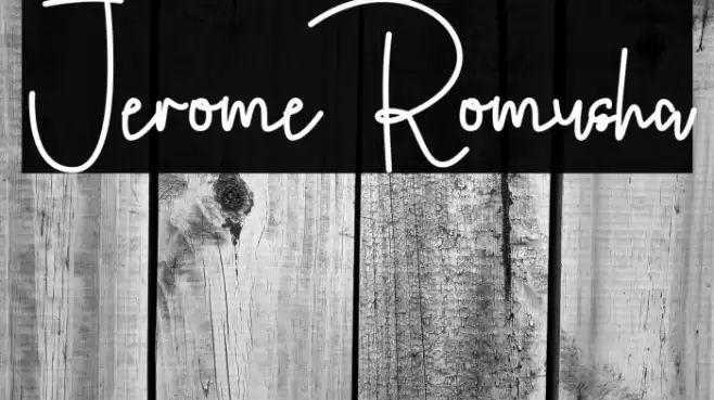 Jerome Romusha Font examples