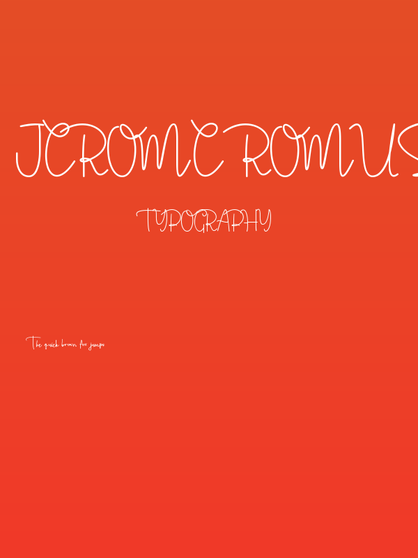 Jerome Romusha Poster