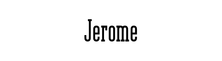 Jerome  Frei Schriftart Herunterladen