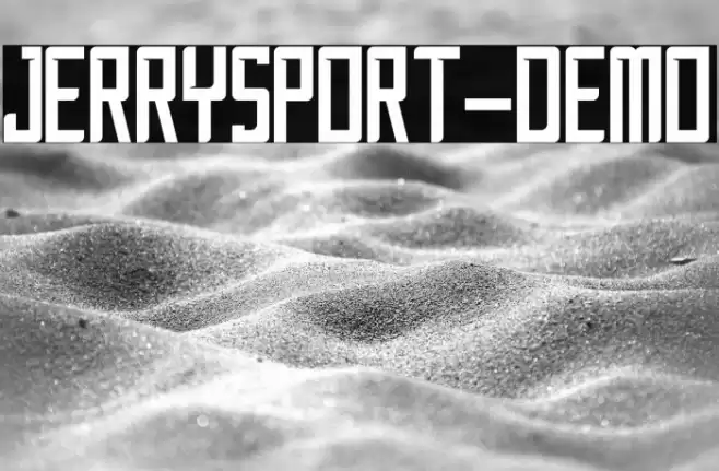 JerrySport-Demo Font examples