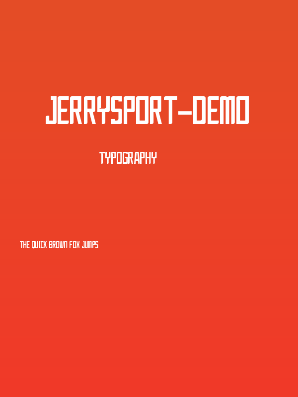 JerrySport-Demo Poster