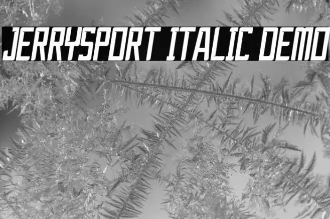 JerrySport Italic Demo Font examples