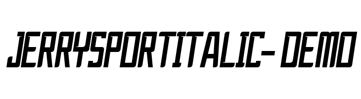 JerrySportItalic-Demo  Frei Schriftart Herunterladen