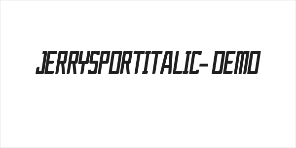 JerrySportItalic-Demo Logo