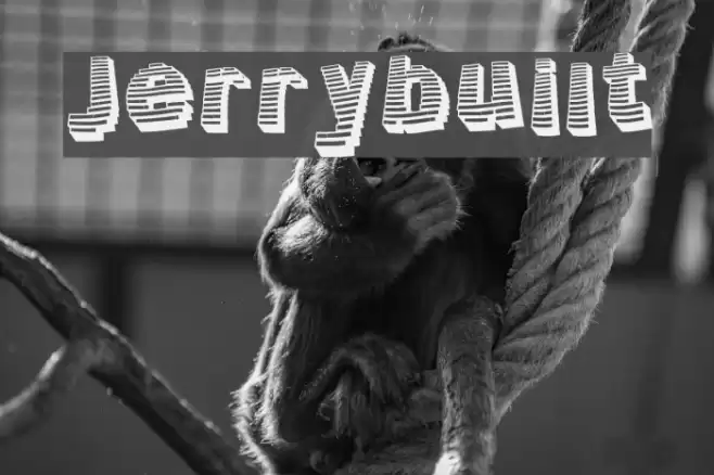 Jerrybuilt Шрифта examples