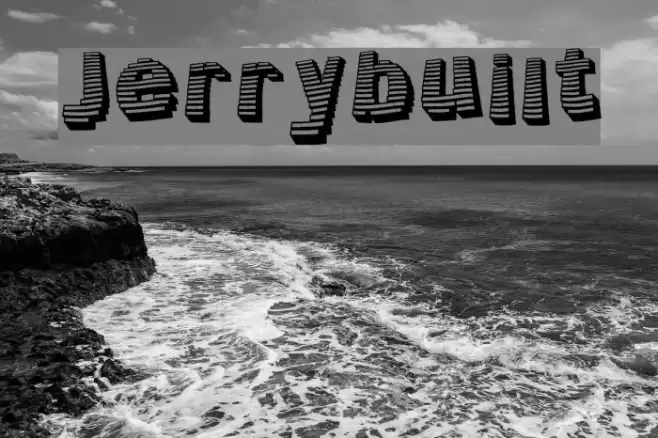 Jerrybuilt Шрифта examples