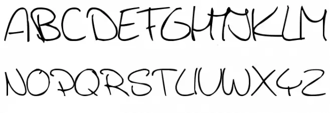Jerry's handwriting Шрифта ВЕРХНИЙ