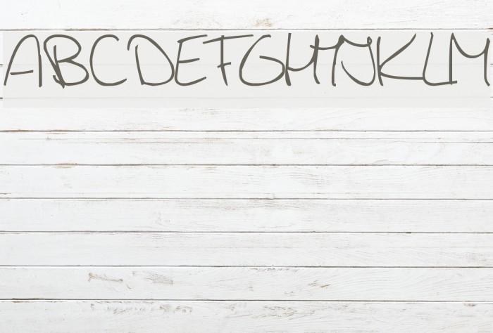 Jerry's handwriting Font examples