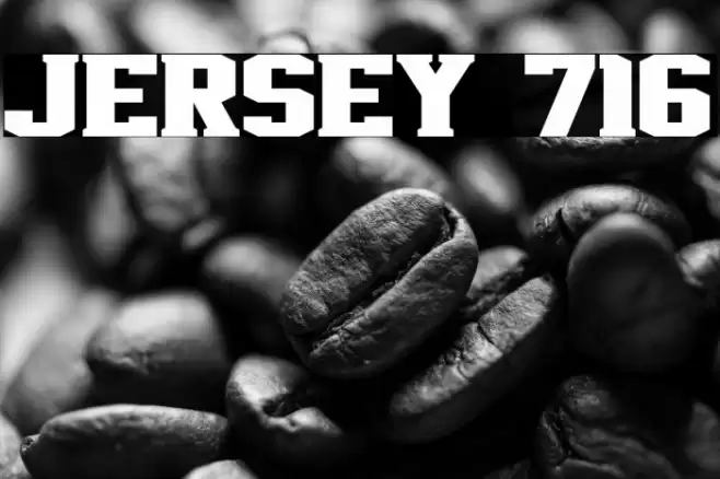 Jersey 716 Font examples