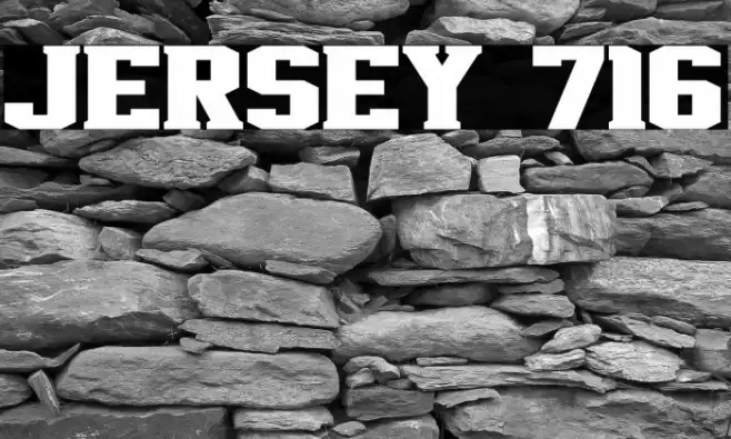 Jersey 716 Font examples